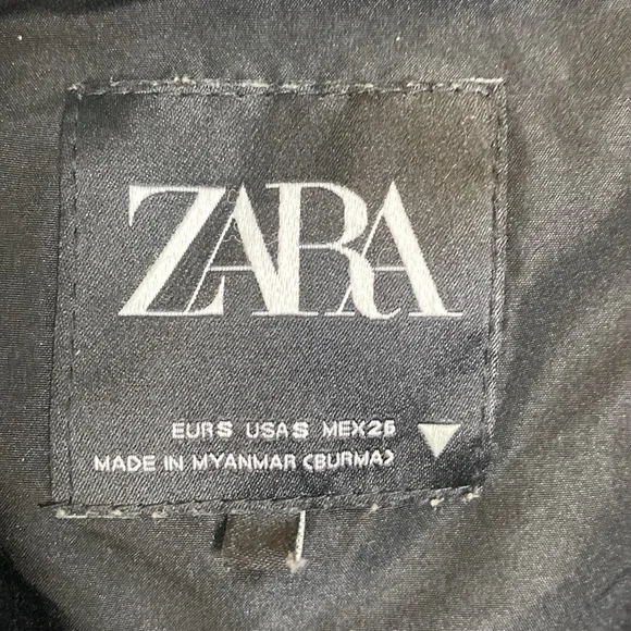 Zara Fleece Teddy Jacket in Black - Picture 4 of 10